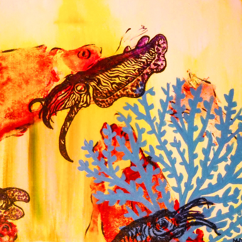 Margaret Darcher Cuttlefish Painting