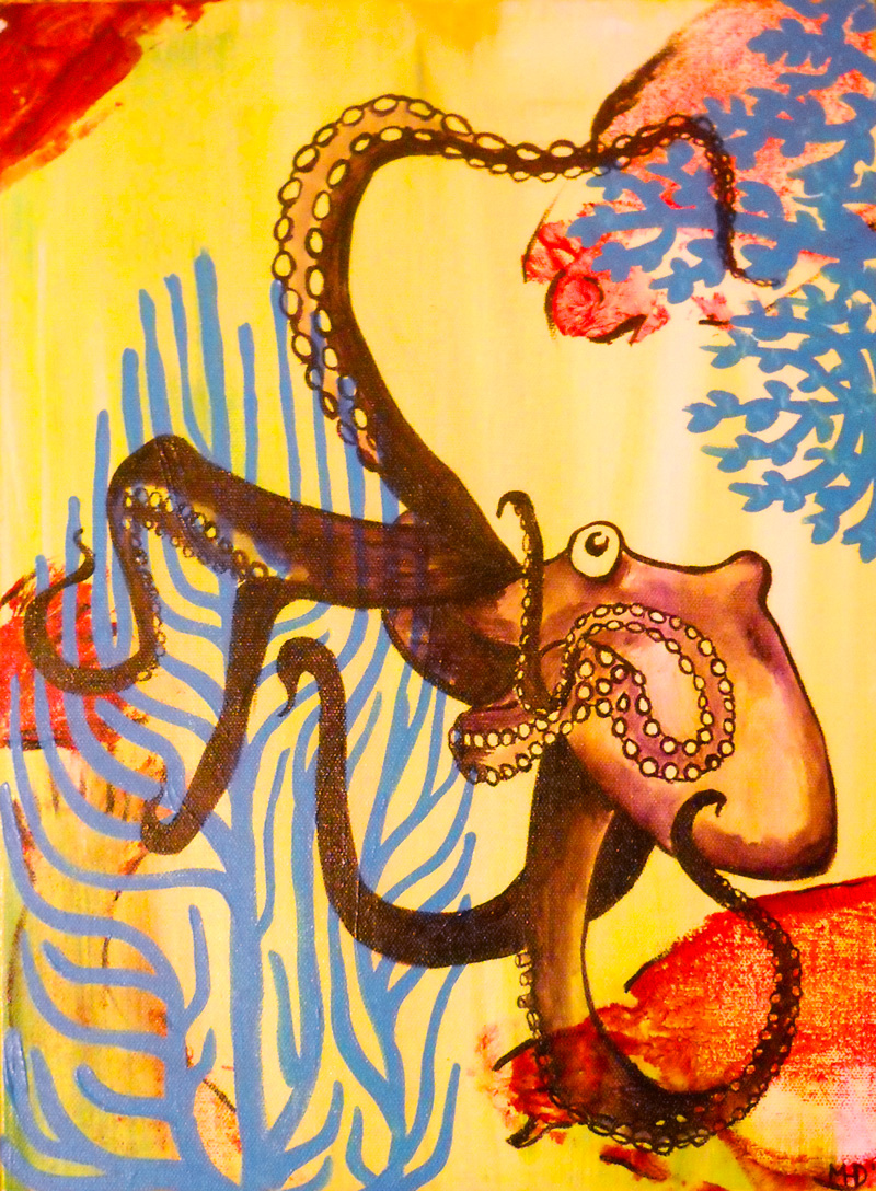 Margaret Darcher Octopus Painting