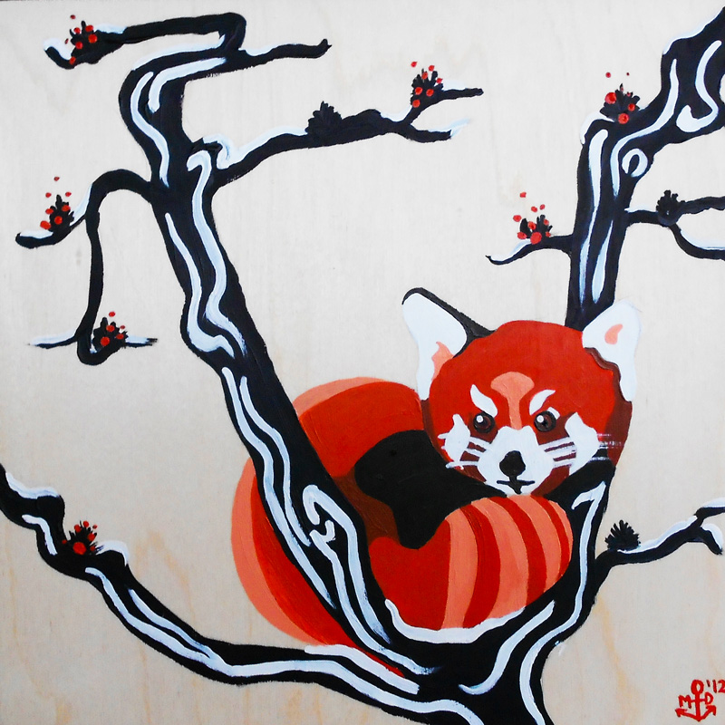 Margaret Darcher Red Panda Painting